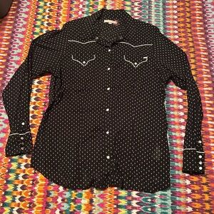 Tin Haul Black and White Button Down Shirt